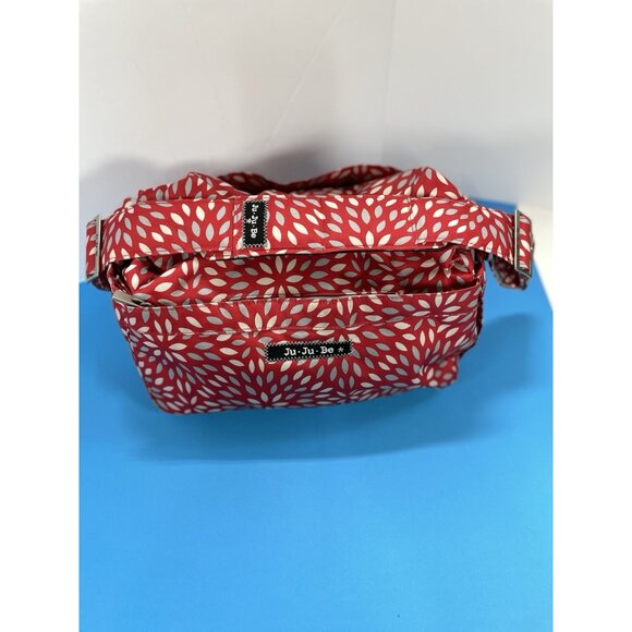 Ju-Ju-Be Diaper Bag in Scarlet Petals Floral Print  Adjustable Strap Unisex EUC - Picture 5 of 16